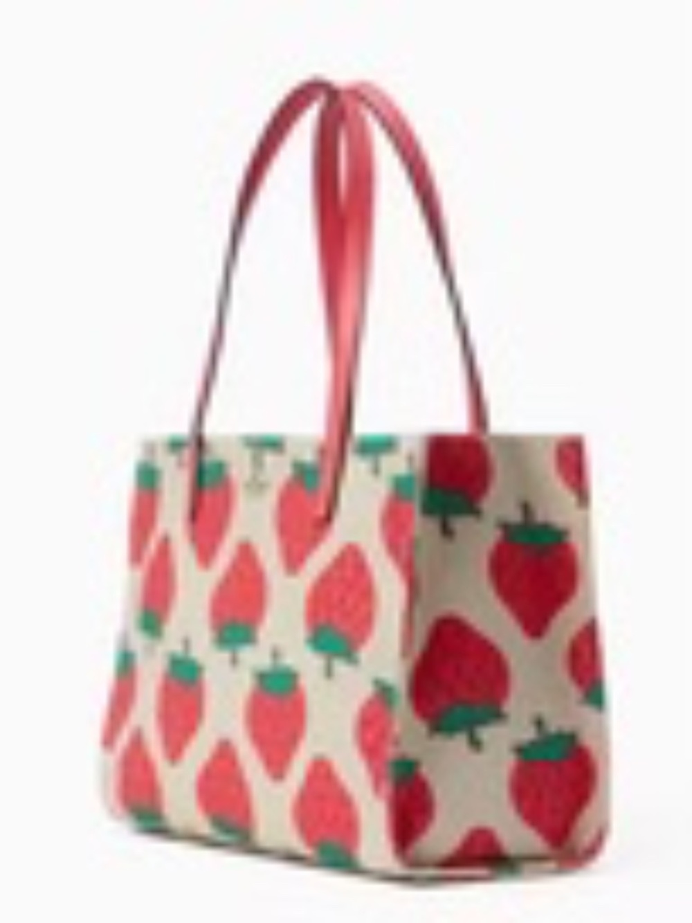 NWT Kate Spade Strawberry Canvas MEGA SAM tote - Picture 2 of 8